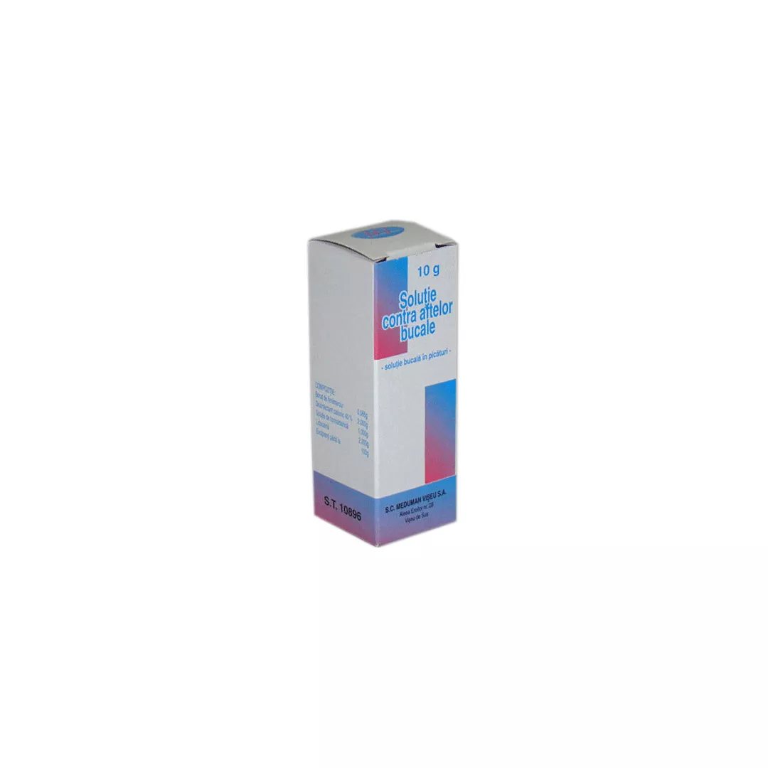 Solutie contra aftelor bucale, 10 g, Meduman Viseu, [],farmaciabajan.ro