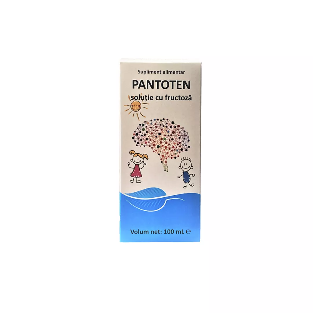 Solutie cu fructoza Pantoten, 100 ml, VitaPharm, [],farmaciabajan.ro