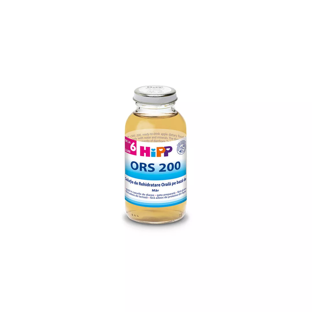 Solutie de rehidratare orala pe baza de mar ORS 200, 200 ml, Hipp, [],farmaciabajan.ro