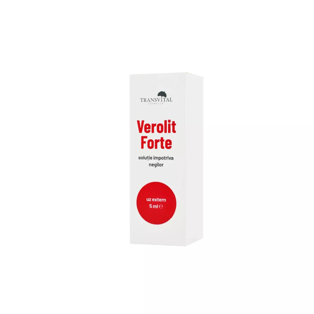 Solutie impotriva negilor Verolit Forte, 5 ml, Transvital, [],https:farmaciabajan.ro