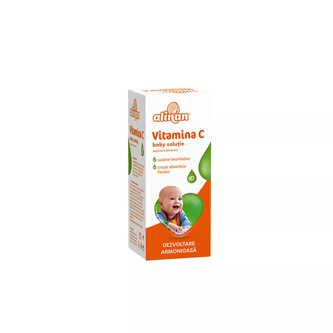 Solutie Vitamina C baby Alinan, 20 ml, Fiterman , [],https:farmaciabajan.ro