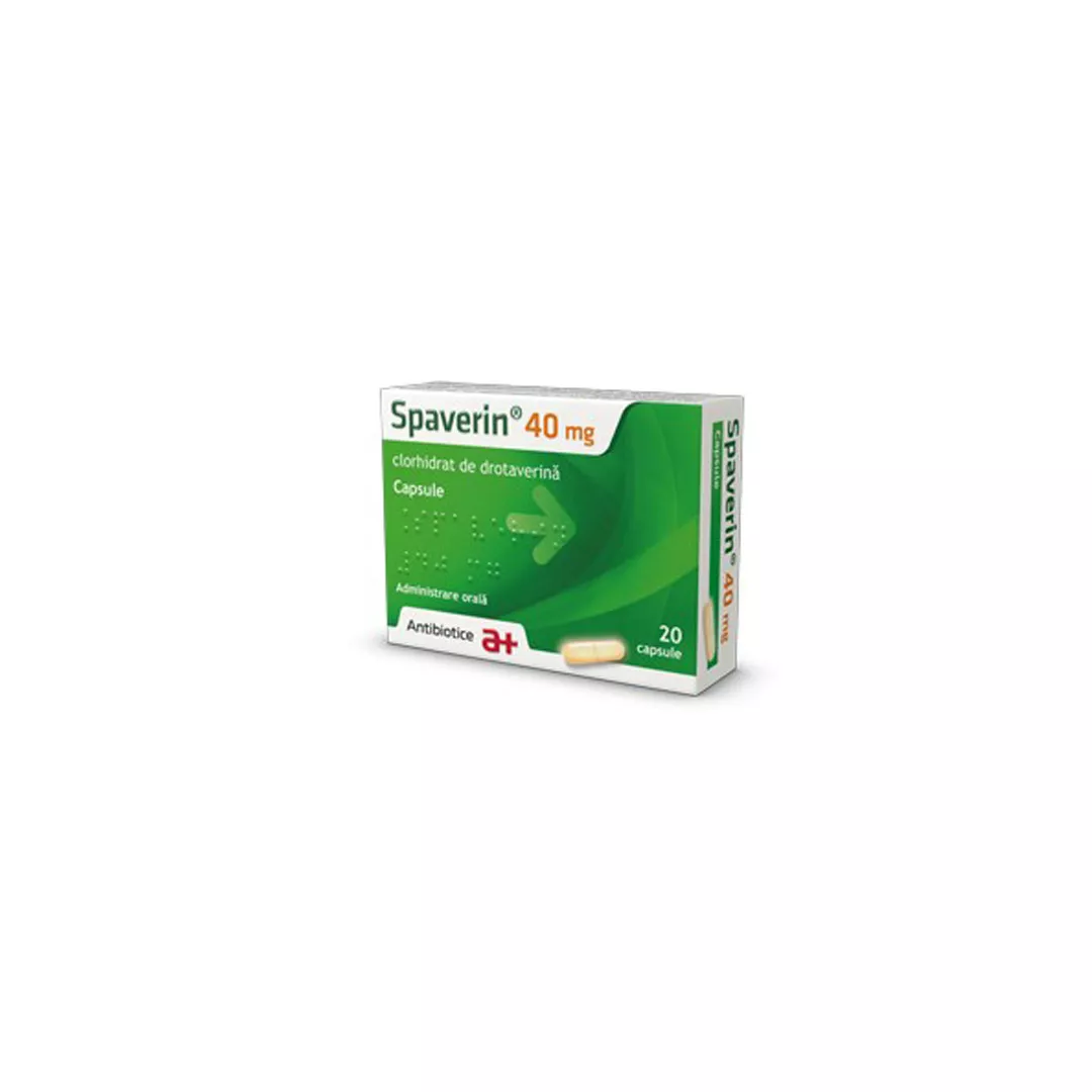 Spaverin 40 mg, 20 capsule, [],https:farmaciabajan.ro