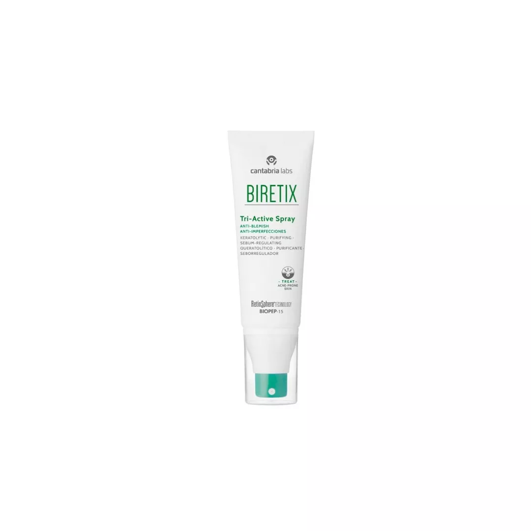 Spray anti-imperfectiuni pentru ten cu tendinta acneica Biretix Tri-Active, 100 ml, Cantabria Labs, [],farmaciabajan.ro