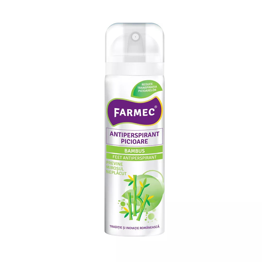 Spray antiperspirant pentru picioare, 150 ml, Farmec, [],farmaciabajan.ro