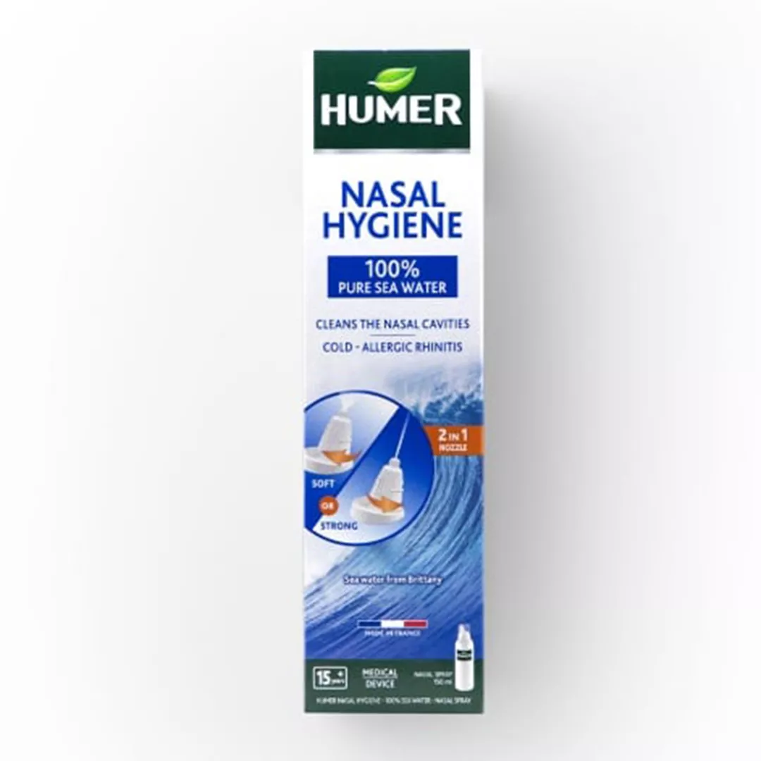 Spray cu 100% apa de mare pentru adulti, 150 ml, Humer, [],farmaciabajan.ro