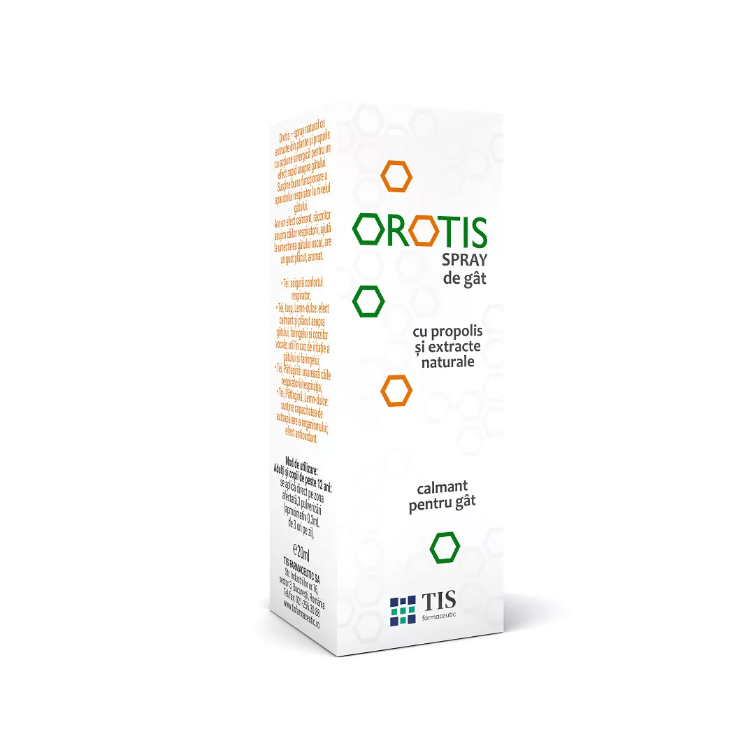 Spray de gat cu propolis Orotis, 20 ml, Tis Farmaceutic, [],farmaciabajan.ro