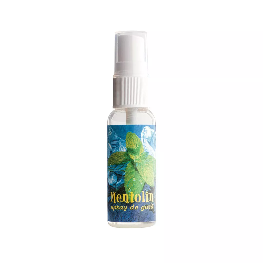 Spray de gura Mentolin, 25 ml, Transvital, [],farmaciabajan.ro