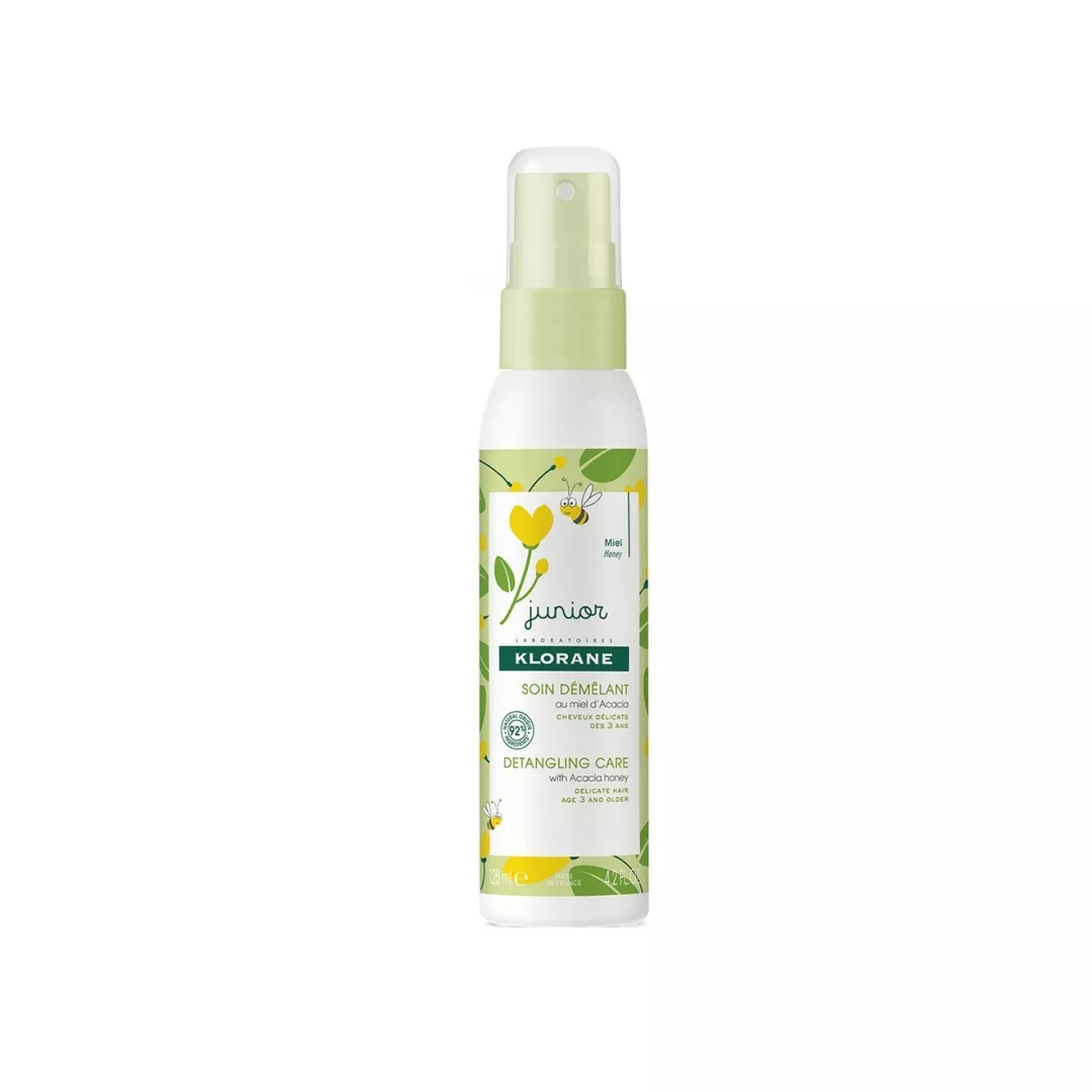 Spray fara clatire pentru descurcarea parului cu miros de miere de salcam, 125 ml, Klorane Junior, [],farmaciabajan.ro