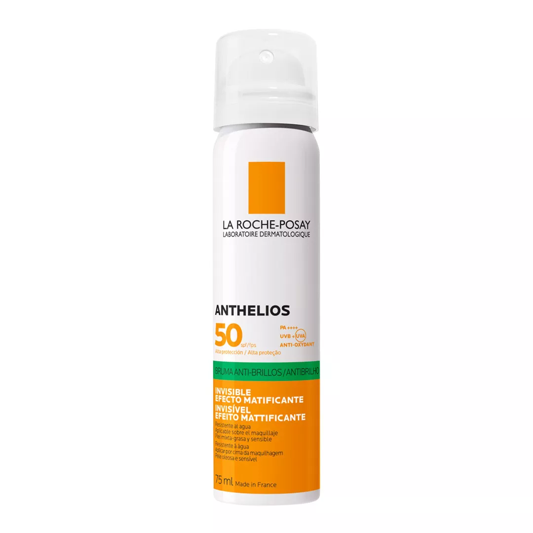 Spray invizibil matifiant cu protectie solara SPF 50 pentru fata Anthelios, 75 ml, La Roche-Posay, [],farmaciabajan.ro