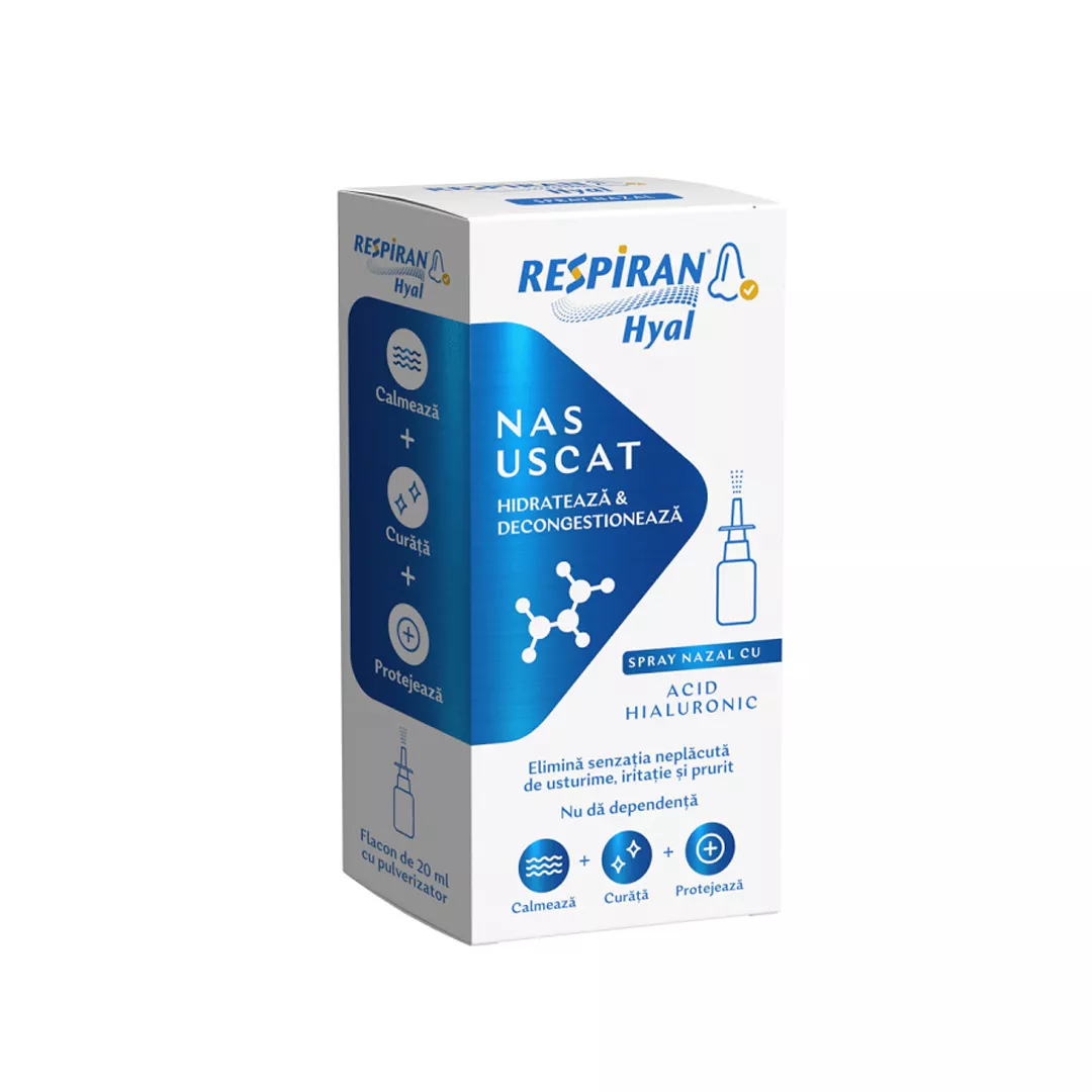 Spray nazal - Respiran Hyal, 20 ml, Fiterman, [],farmaciabajan.ro
