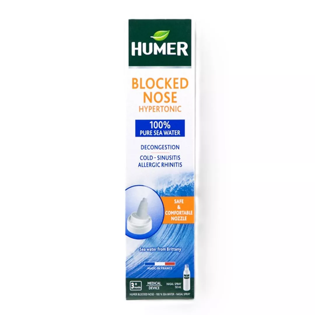Spray nazal decongestionant Blocked Nose, 50 ml, Humer, [],farmaciabajan.ro