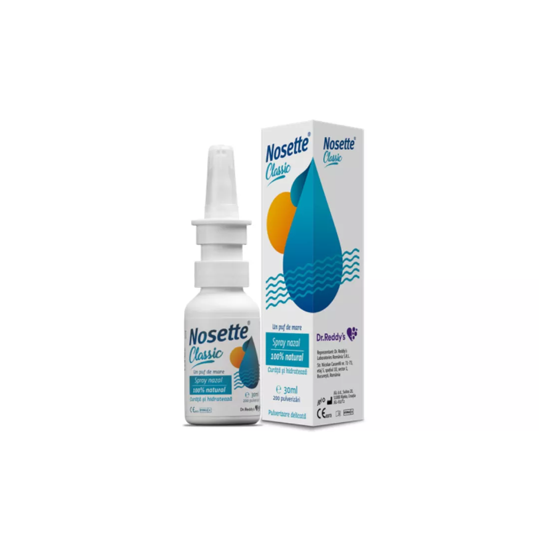 Cadou: Spray nazal natural Nosette Classic, 30 ml, Dr. Reddys, [],farmaciabajan.ro