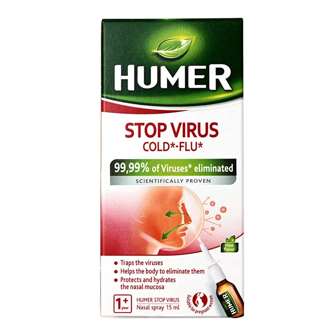 Spray nazal Stop Virus, 15 ml, Humer, [],farmaciabajan.ro