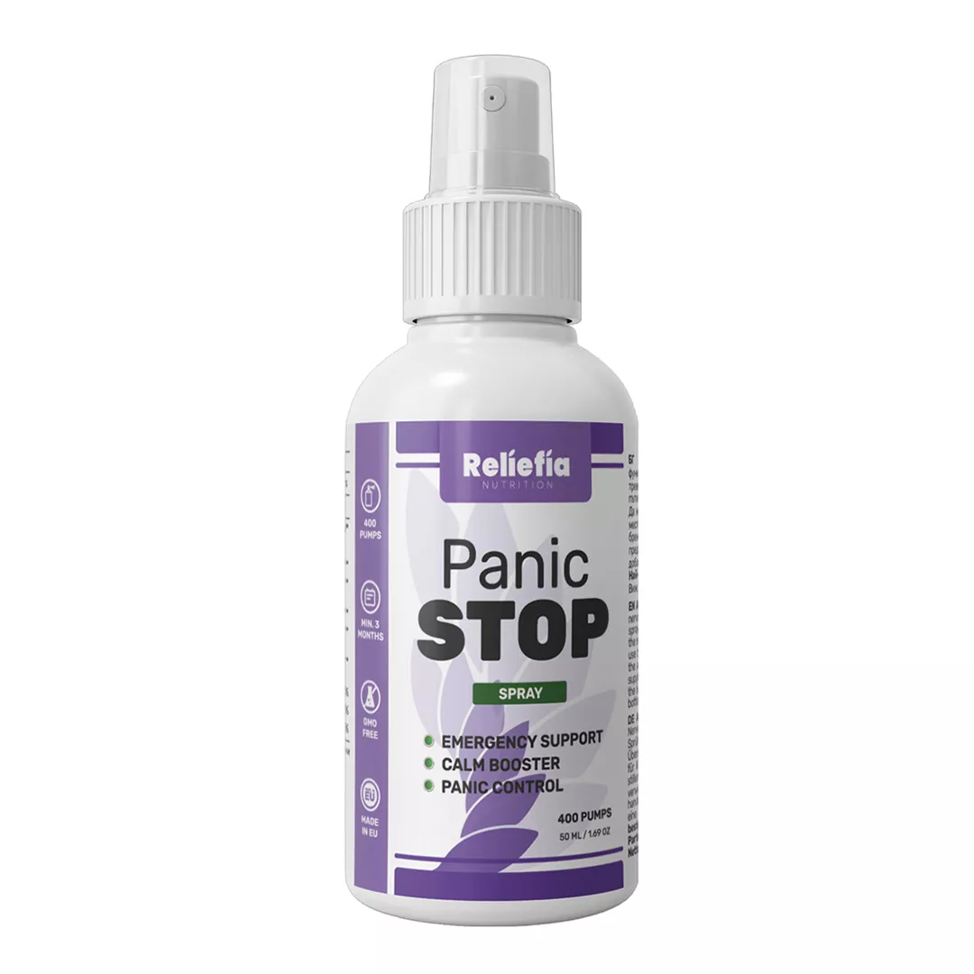 Spray oral Panic Stop, 50 ml, Reliefia, [],farmaciabajan.ro