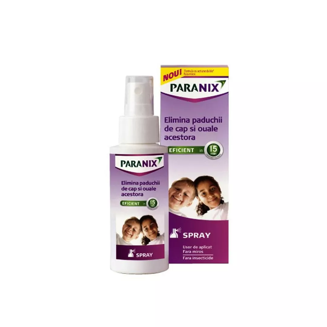 Spray Paranix impotriva paduchilor de cap, 100 ml, [],farmaciabajan.ro