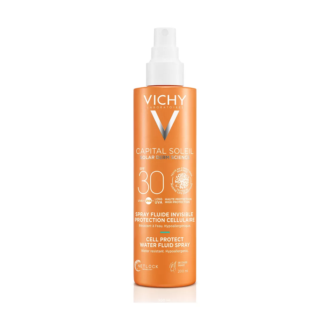 Spray protector SPF 30 Capital Soleil, 200 ml, Vichy, [],farmaciabajan.ro