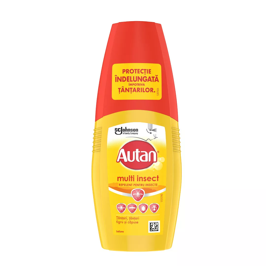 Lotiune anti-intepaturi insecte Multi-insect, 100 ml, Autan, [],farmaciabajan.ro