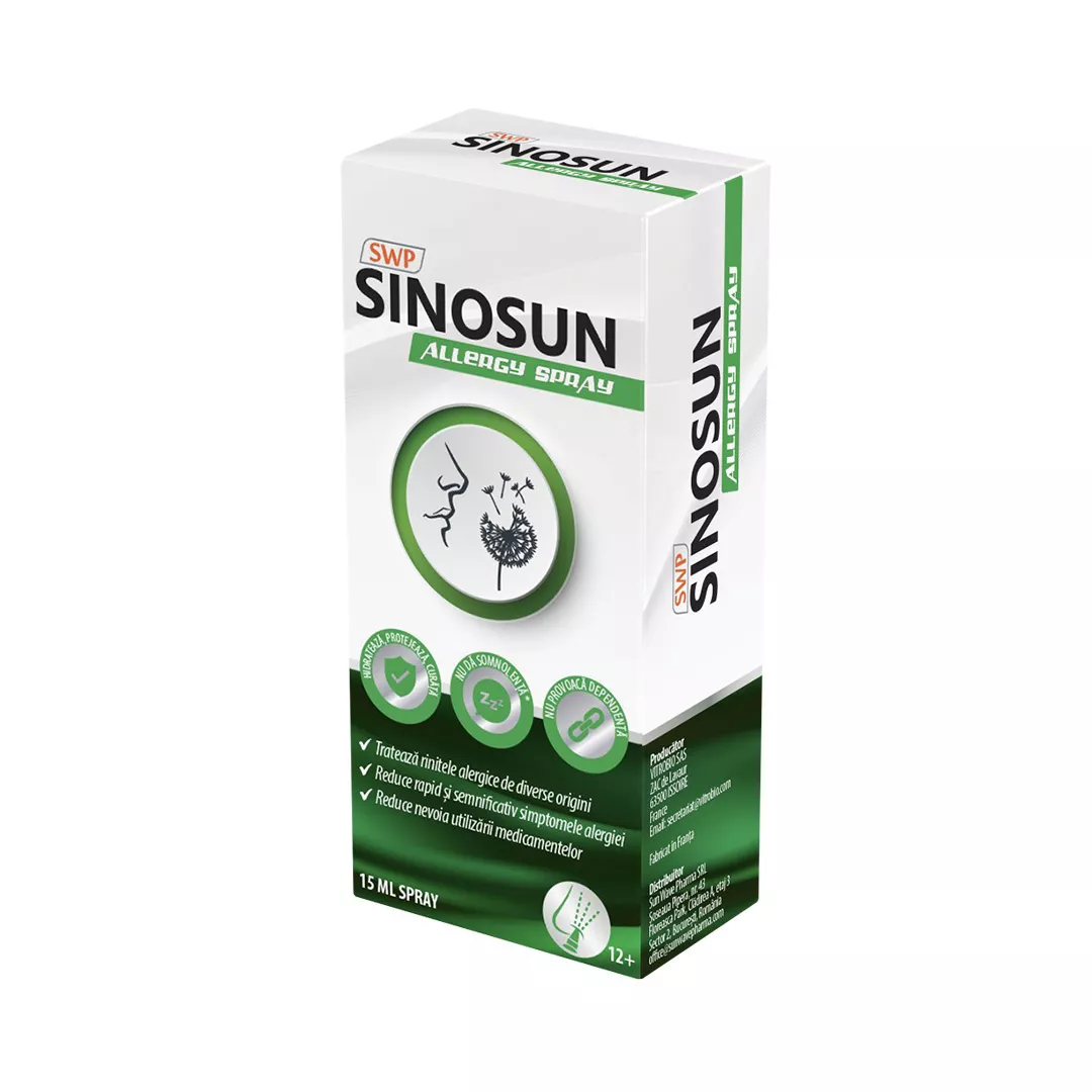 Spray Sinosun Allergy, 15 ml, Sun Wave Pharma, [],farmaciabajan.ro