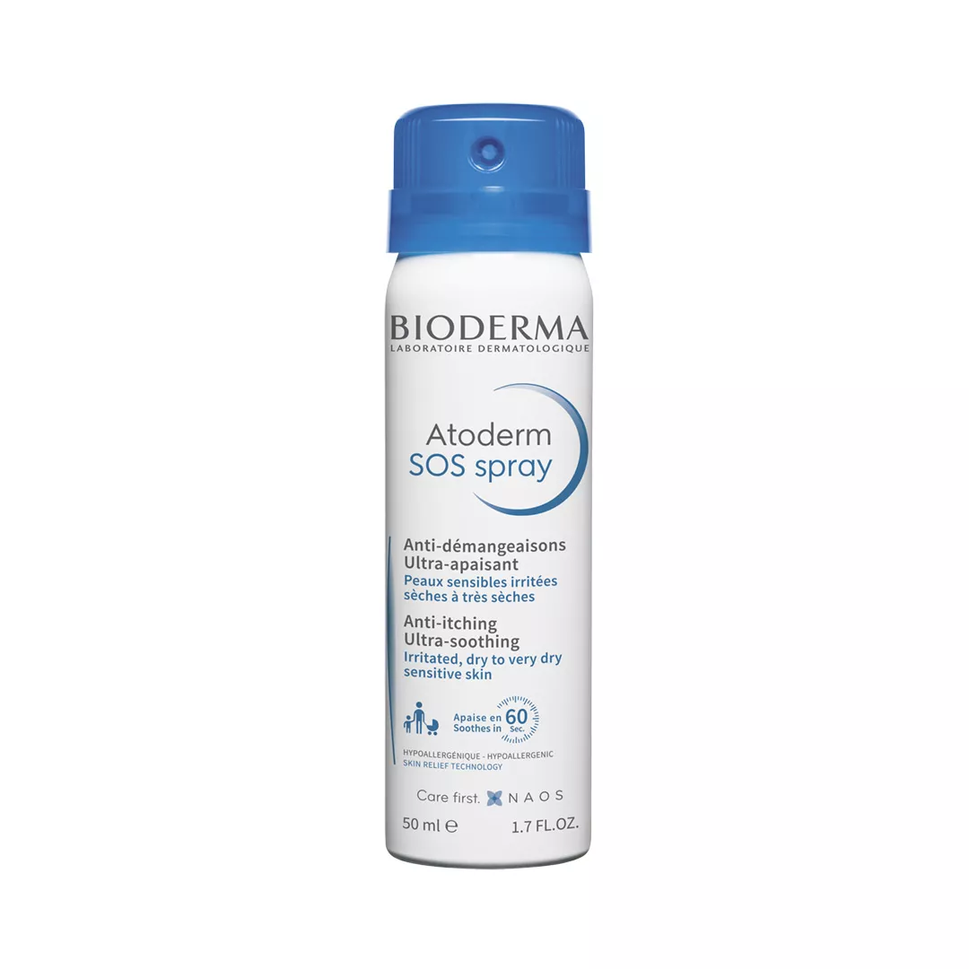 Spray Atoderm SOS anti-mâncărime cu efect calmant imediat, 50 ML, Bioderma, [],farmaciabajan.ro