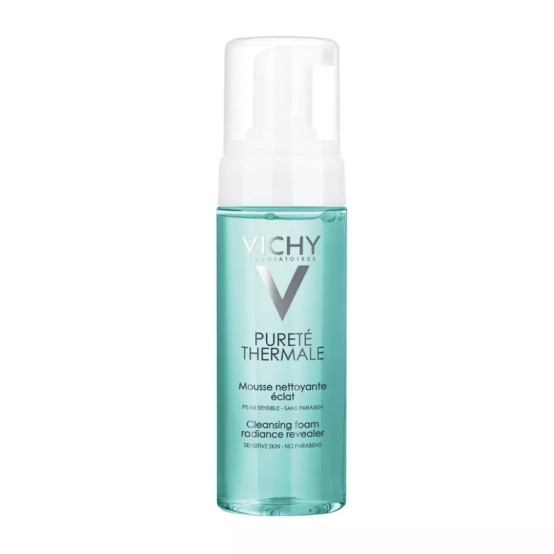 Spuma de curatare cu efect de luminozitate Purete Thermale, 150 ml, Vichy, [],farmaciabajan.ro