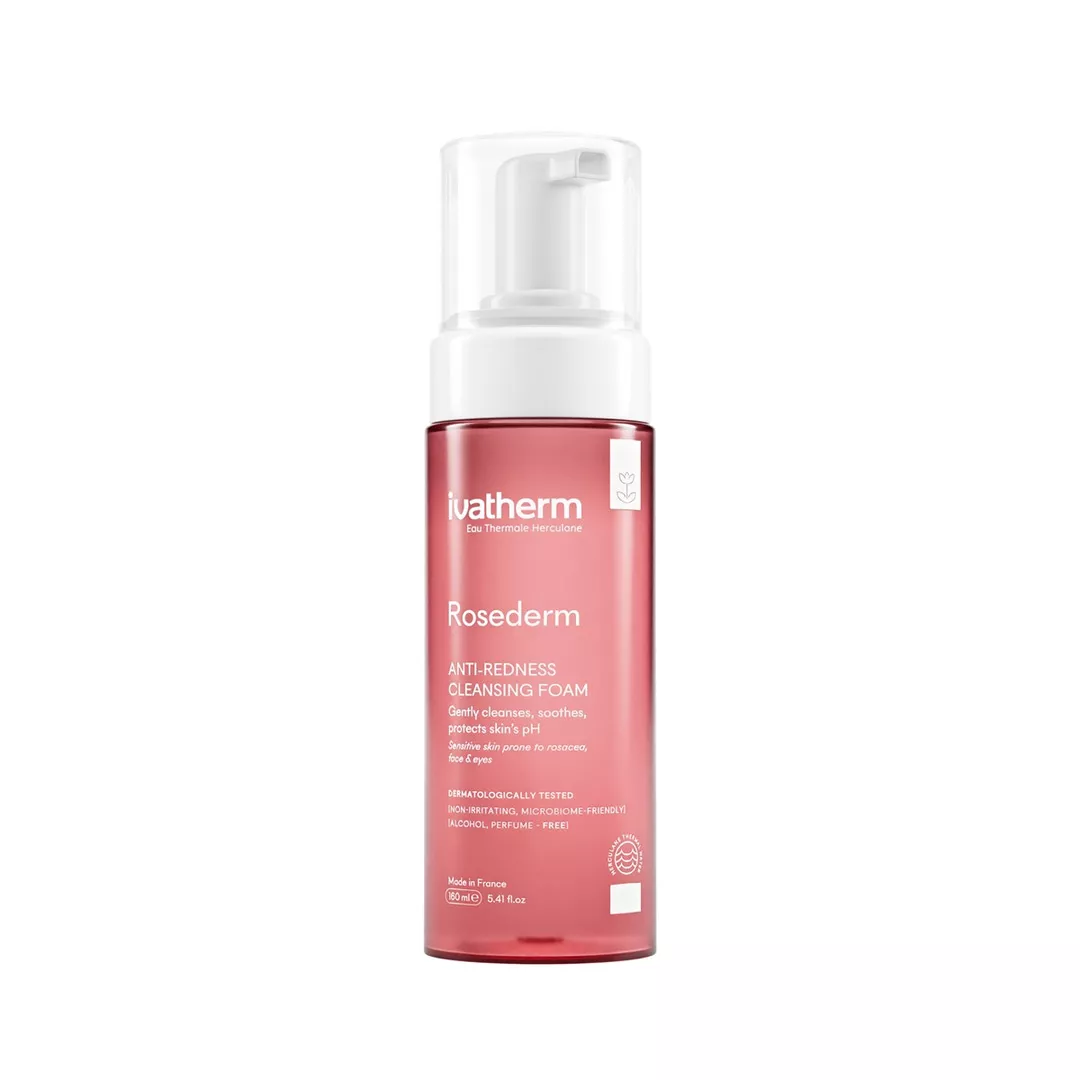 Spuma demachianta anti-roseate Rosederm, 160 ml, Ivatherm, [],farmaciabajan.ro