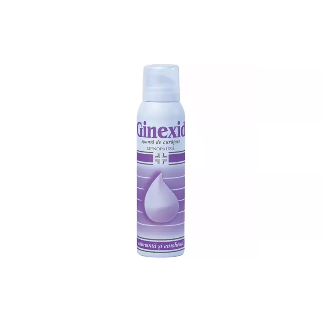 Spuma Ginexid pentru igiena intima la menopauza, 150ml, Naturpharma, [],farmaciabajan.ro