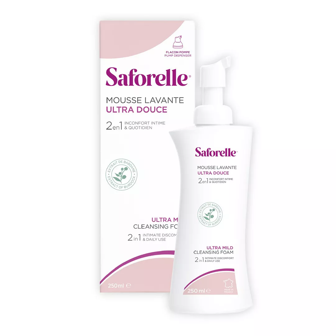 Spuma intima de curatare ultra-delicata Saforelle, 250 ml, Laboratoarele Iprad, [],farmaciabajan.ro