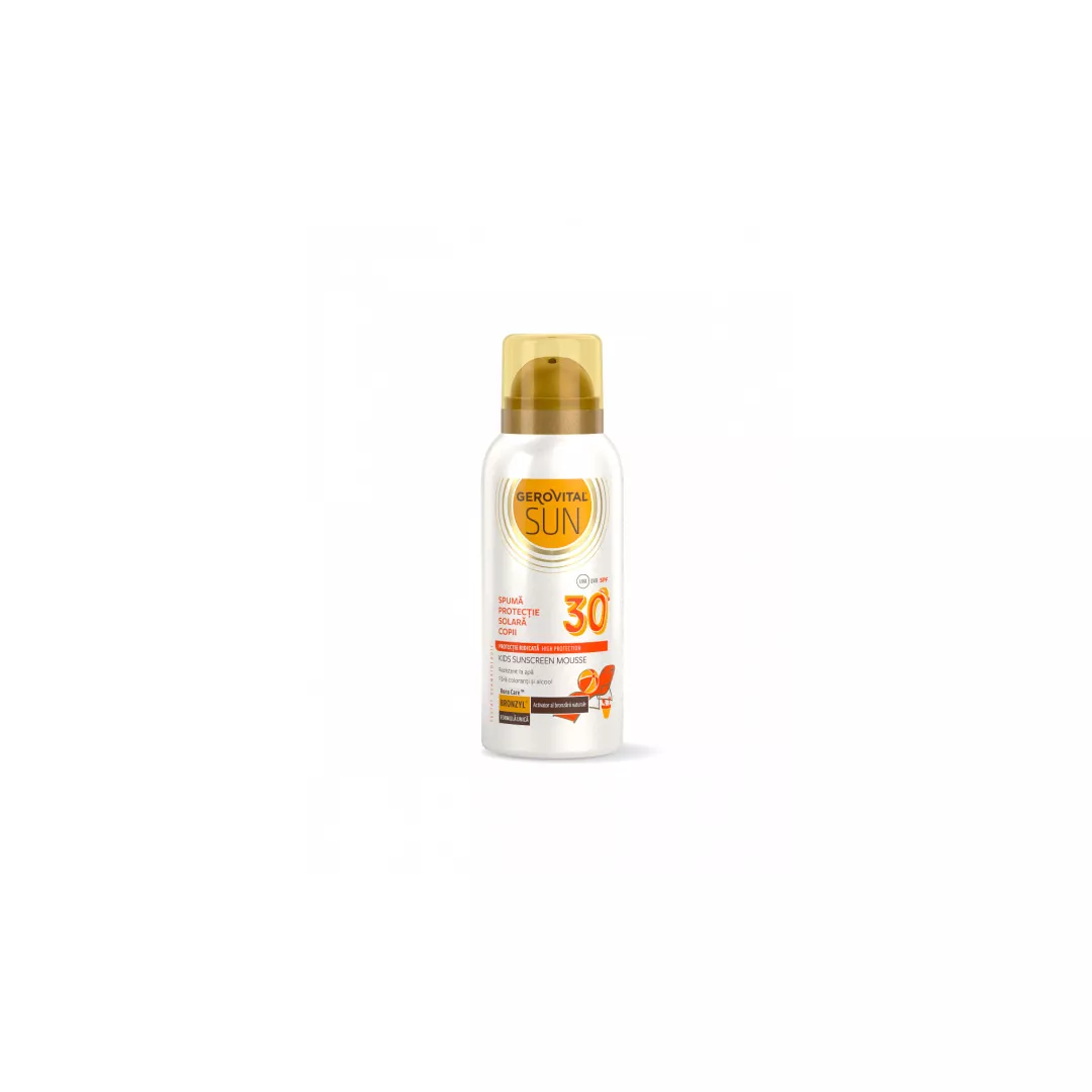 Spuma protectie solara copii Sun, SPF 30, 100 ml, Gerovital, [],farmaciabajan.ro