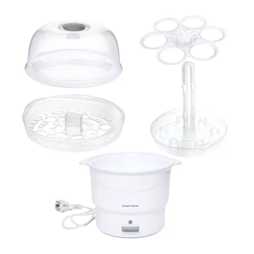 Sterilizator electric cu aburi, 6 biberoane, 12/206, Canpol, [],farmaciabajan.ro