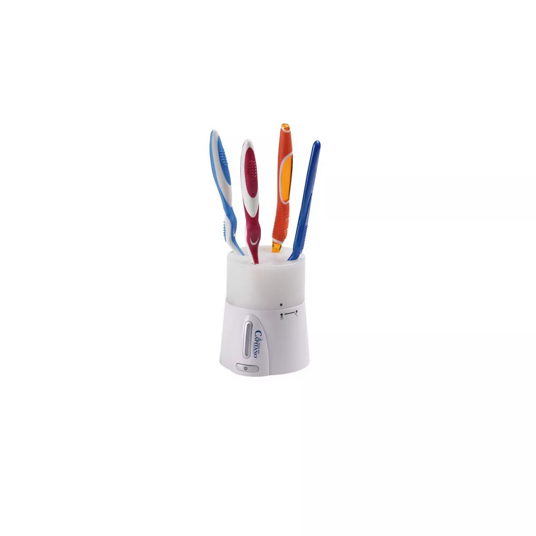 Sterilizator UV pentru periute de dinti Innoliving INN-902, 4 periute, Lampa UV, baterii, alb, [],farmaciabajan.ro