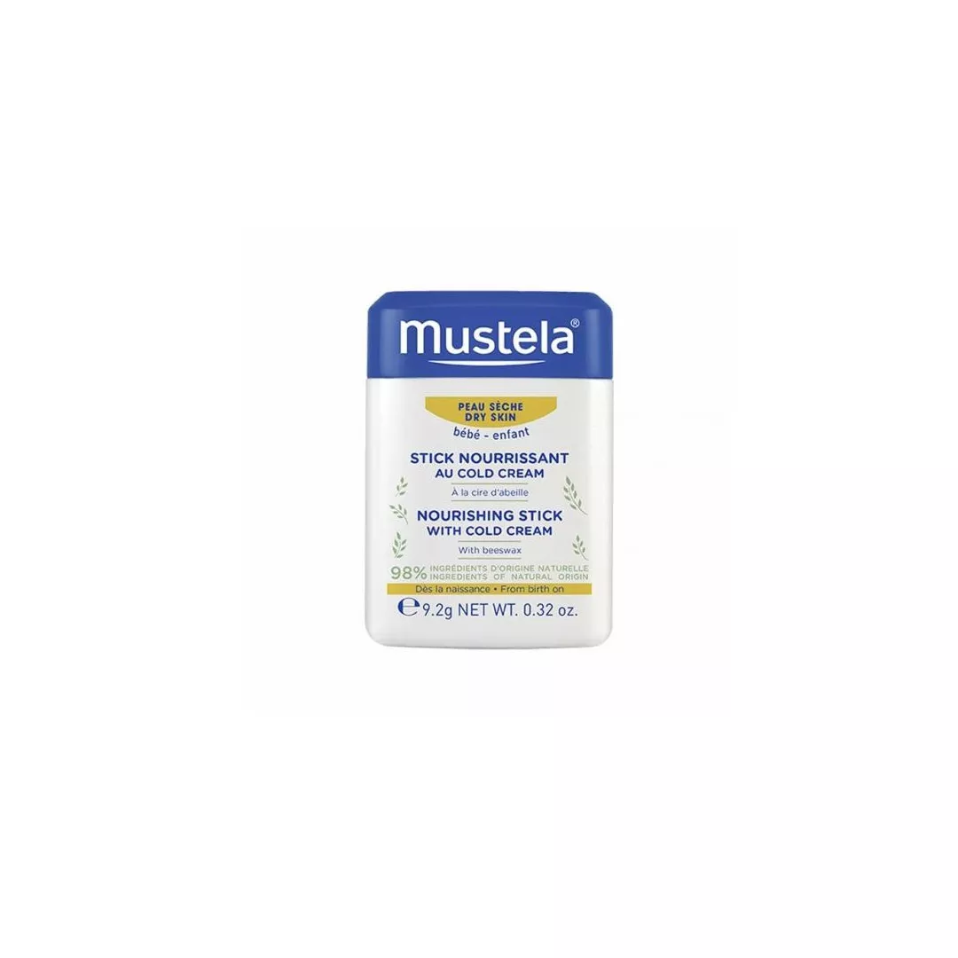 Stick nutritiv cu Cold Cream, 9.2 g, Mustela, [],farmaciabajan.ro