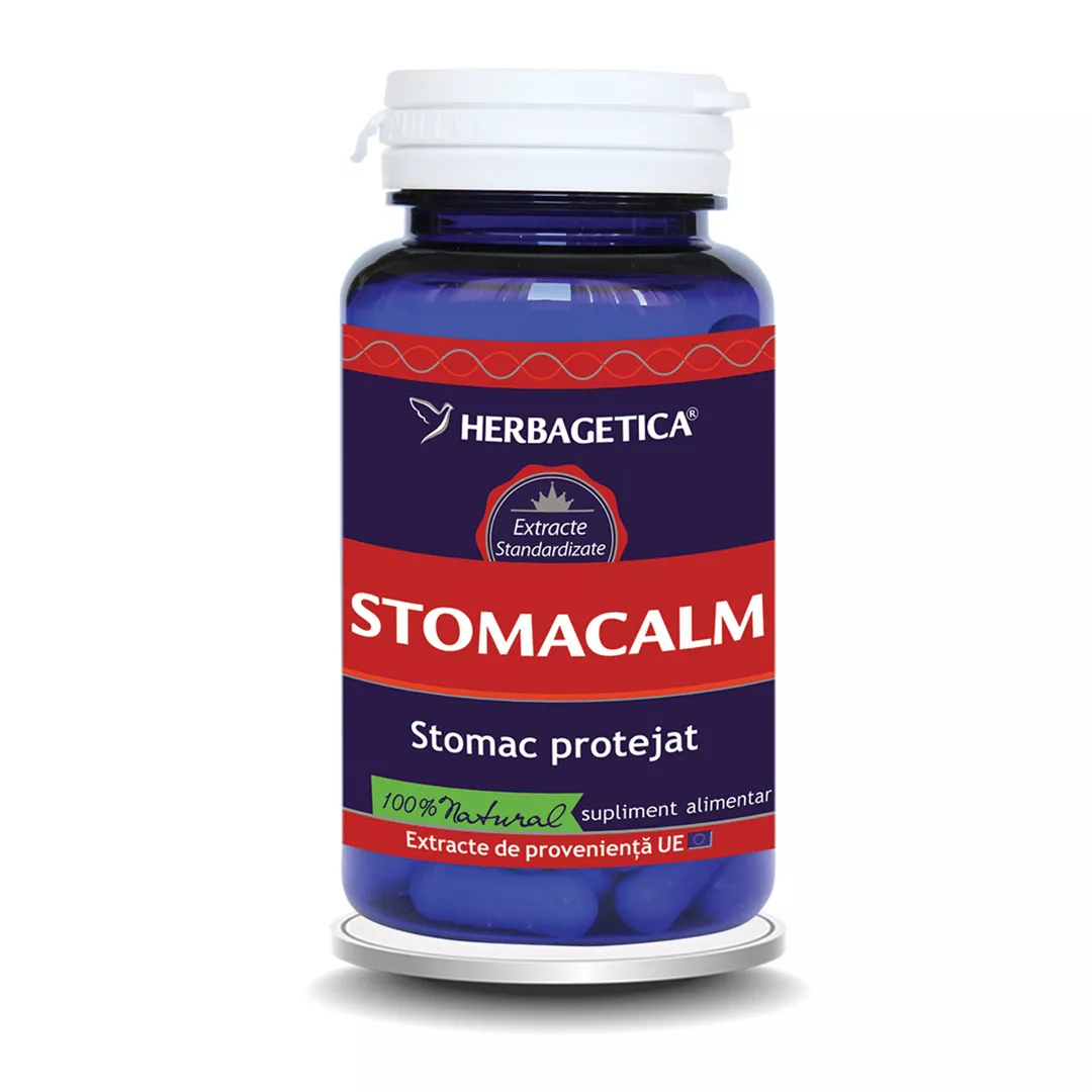 StomaCalm, 60 capsule, Herbagetica, [],https:farmaciabajan.ro