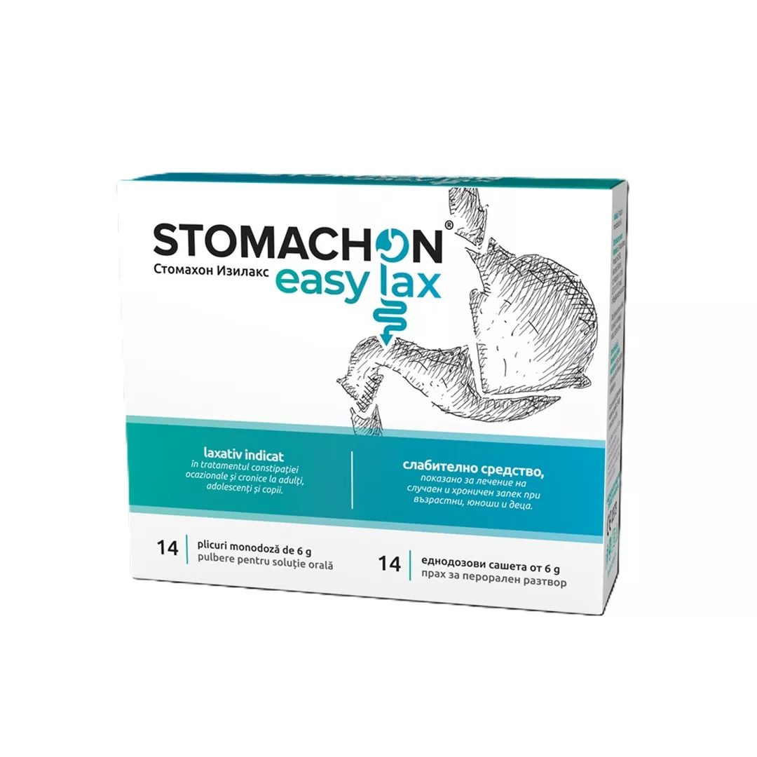 Stomachon Easylax, 14 plicuri, NaturPharma, [],farmaciabajan.ro