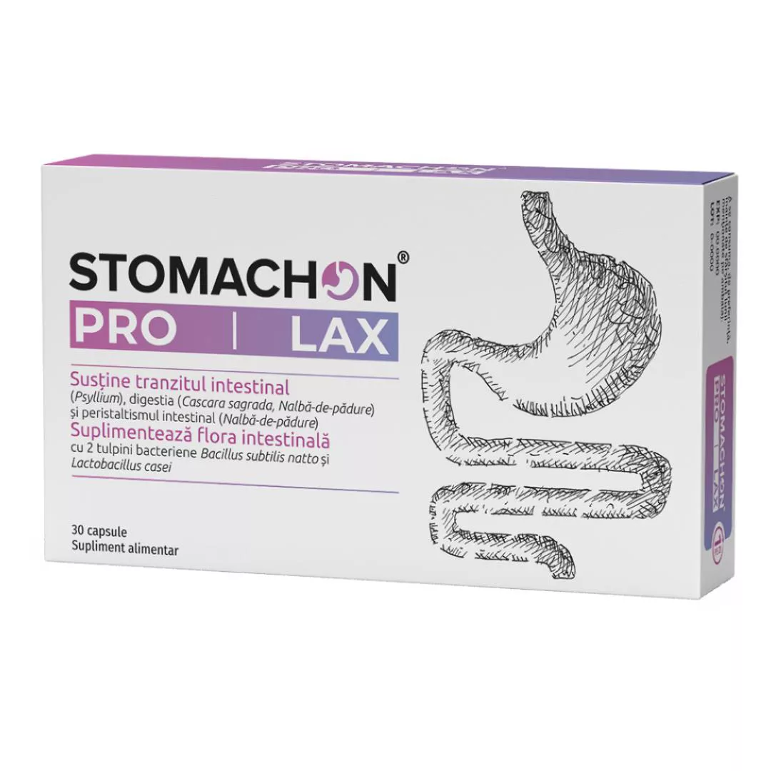 Stomachon Pro Lax, 30 capsule, Naturpharma, [],farmaciabajan.ro