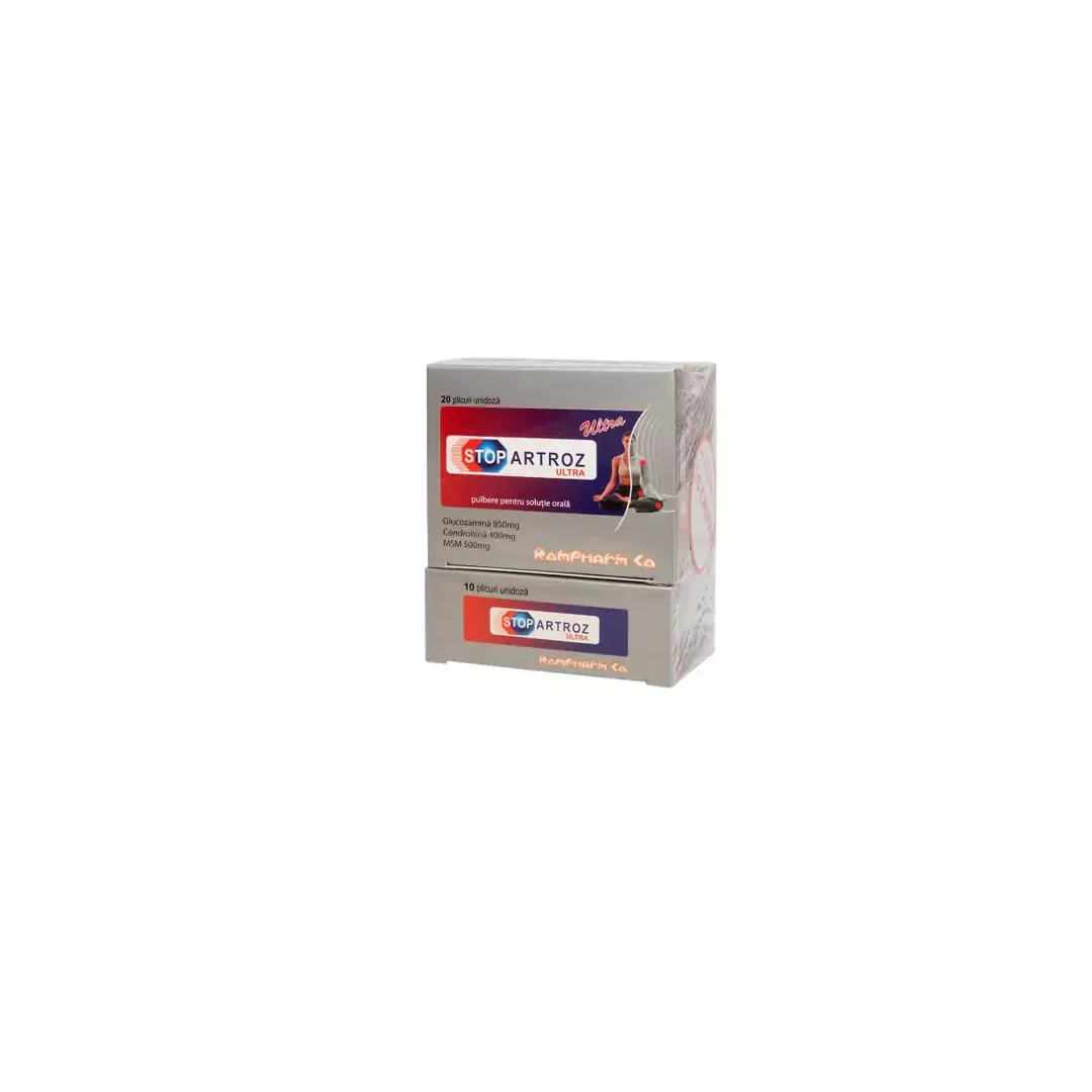 Stopartroz Ultra, 20 plicuri + 10 plicuri Cadou, Rompharm, [],farmaciabajan.ro