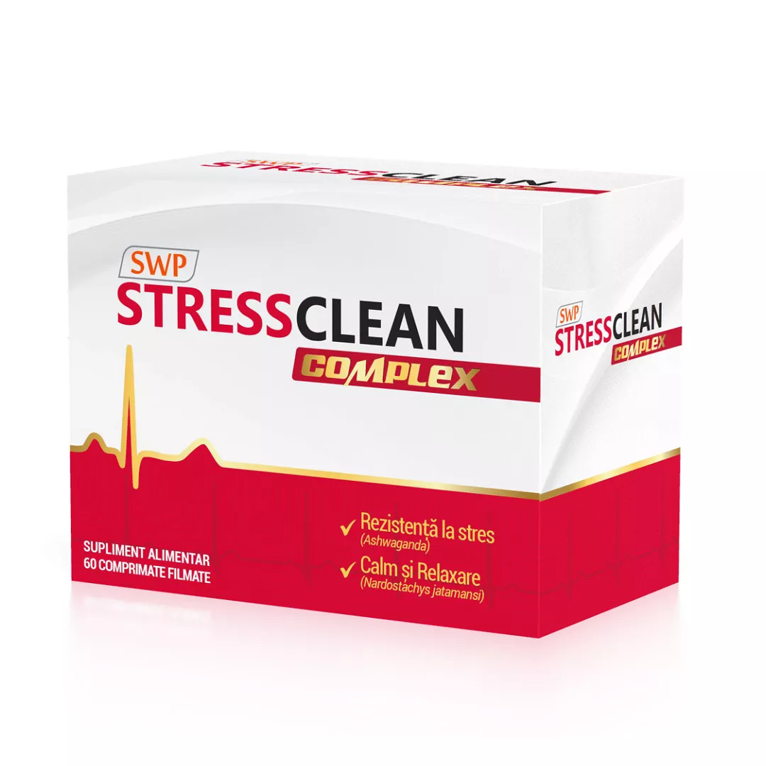 Stressclean Complex, 60 comprimate, Sun Wave Pharma, [],farmaciabajan.ro