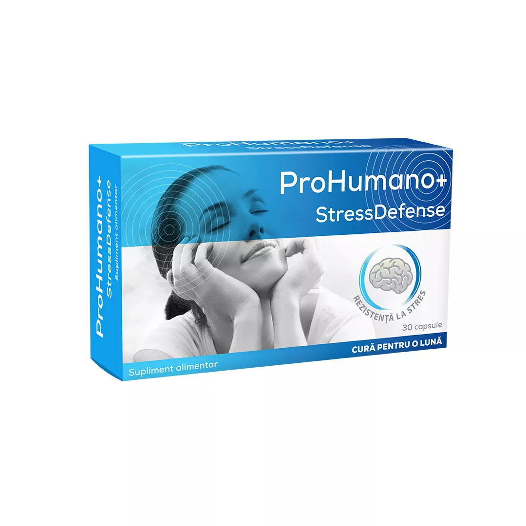 StressDefense Prohumano+, 30 capsule, Pharmalinea, [],farmaciabajan.ro