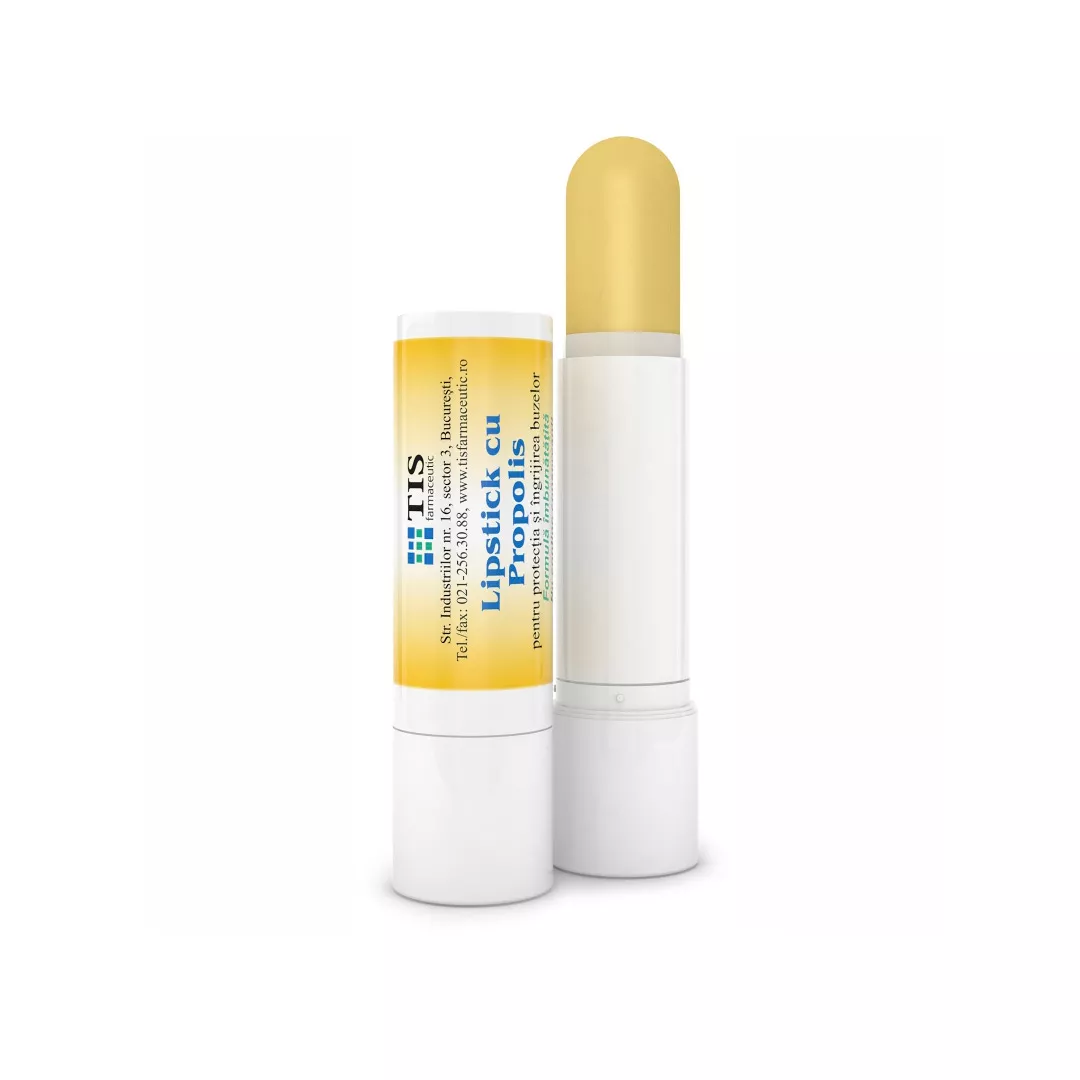 Lipstick cu Propolis, 4 g, Tis Farmaceutic, [],farmaciabajan.ro
