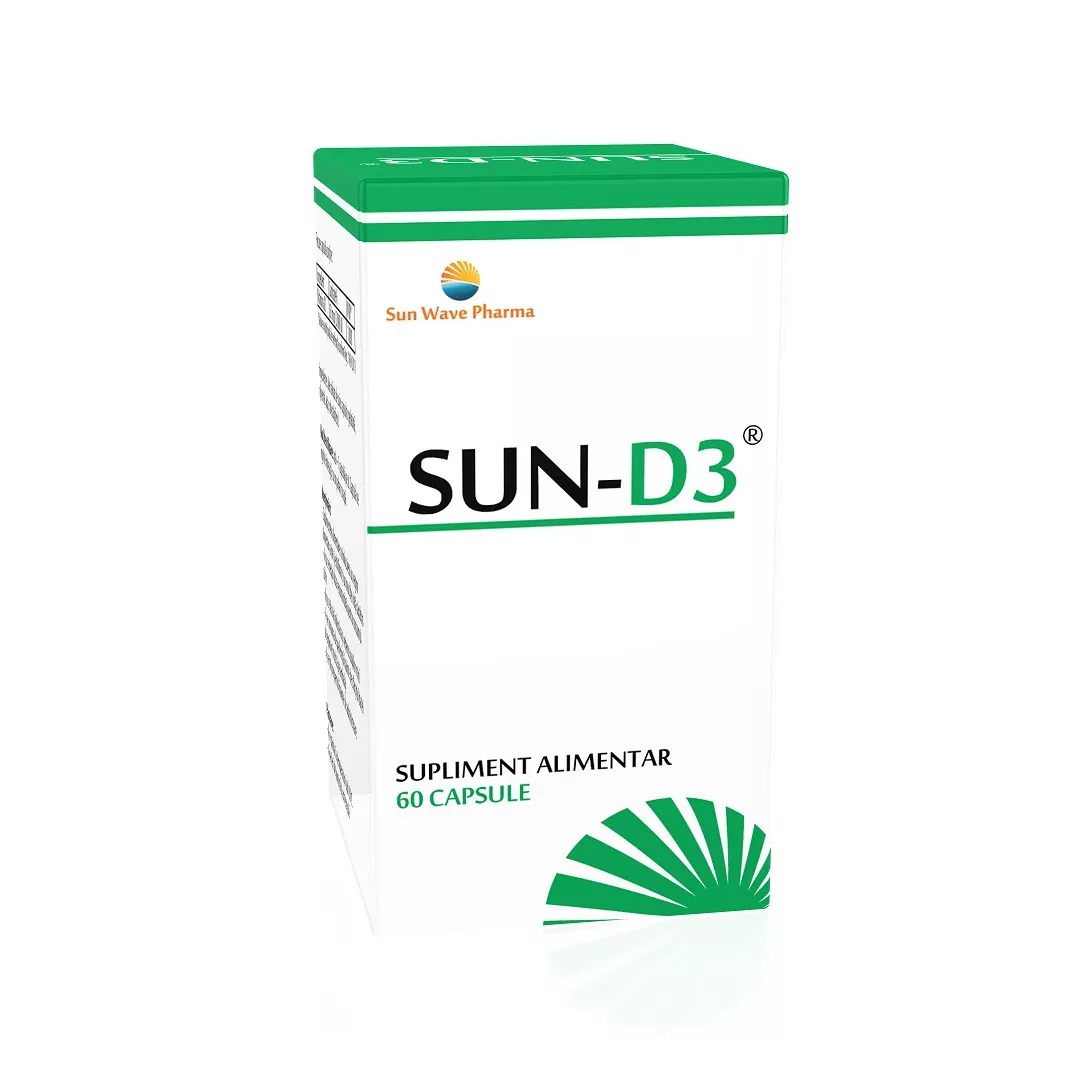 Sun-D3, 60 capsule, Sun Wave Pharma, [],https:farmaciabajan.ro