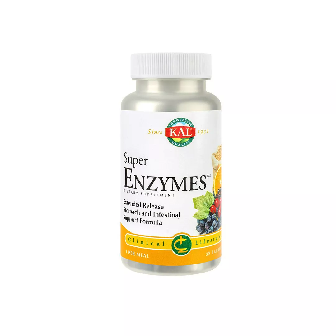 Super Enzymes Kal, 30 tablete, Secom, [],farmaciabajan.ro