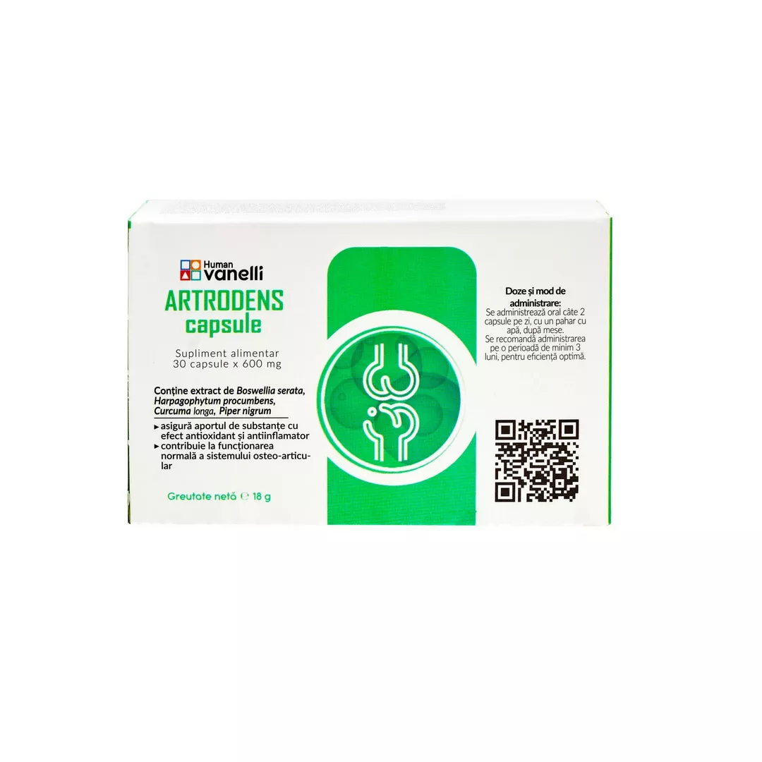 Supliment alimentar Artrodens, 30 capsule, Vanelli, [],farmaciabajan.ro