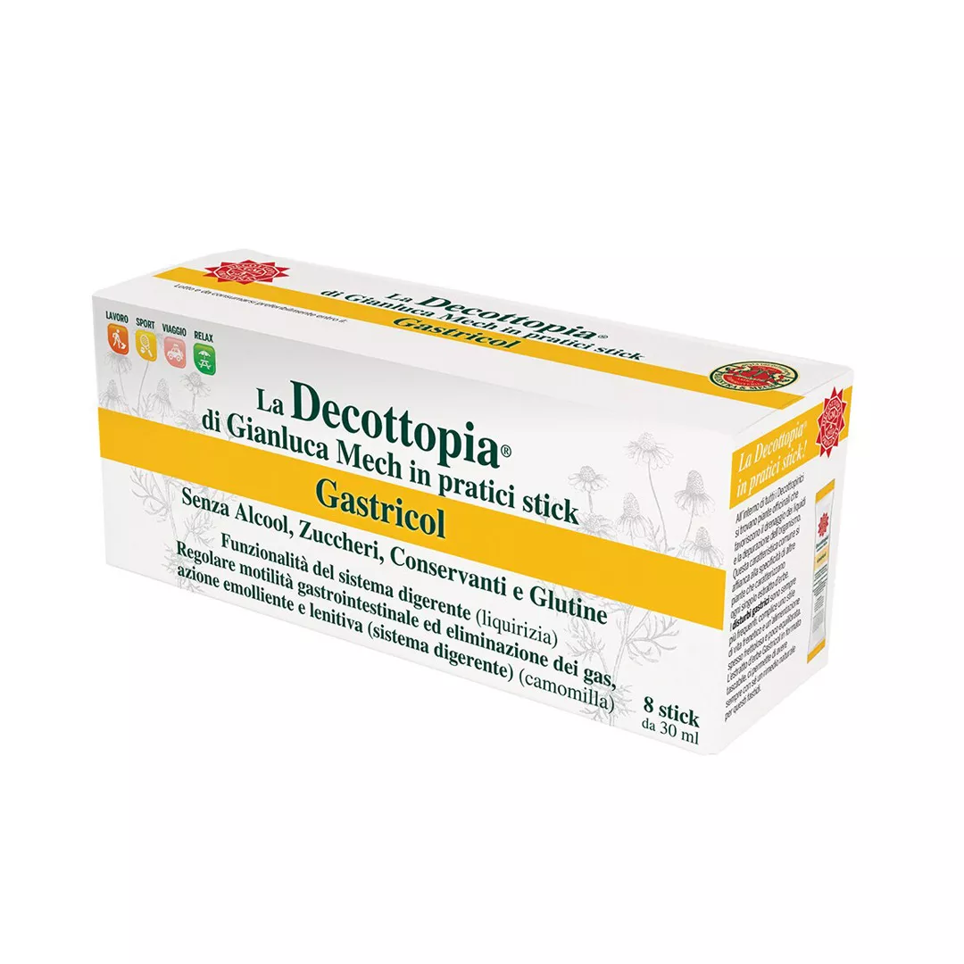 Supliment pentru arsuri gastrice, Gastricol Mech, Decotoppia, Gianluca Mech, decopocket 8 stick x 30ml, [],farmaciabajan.ro