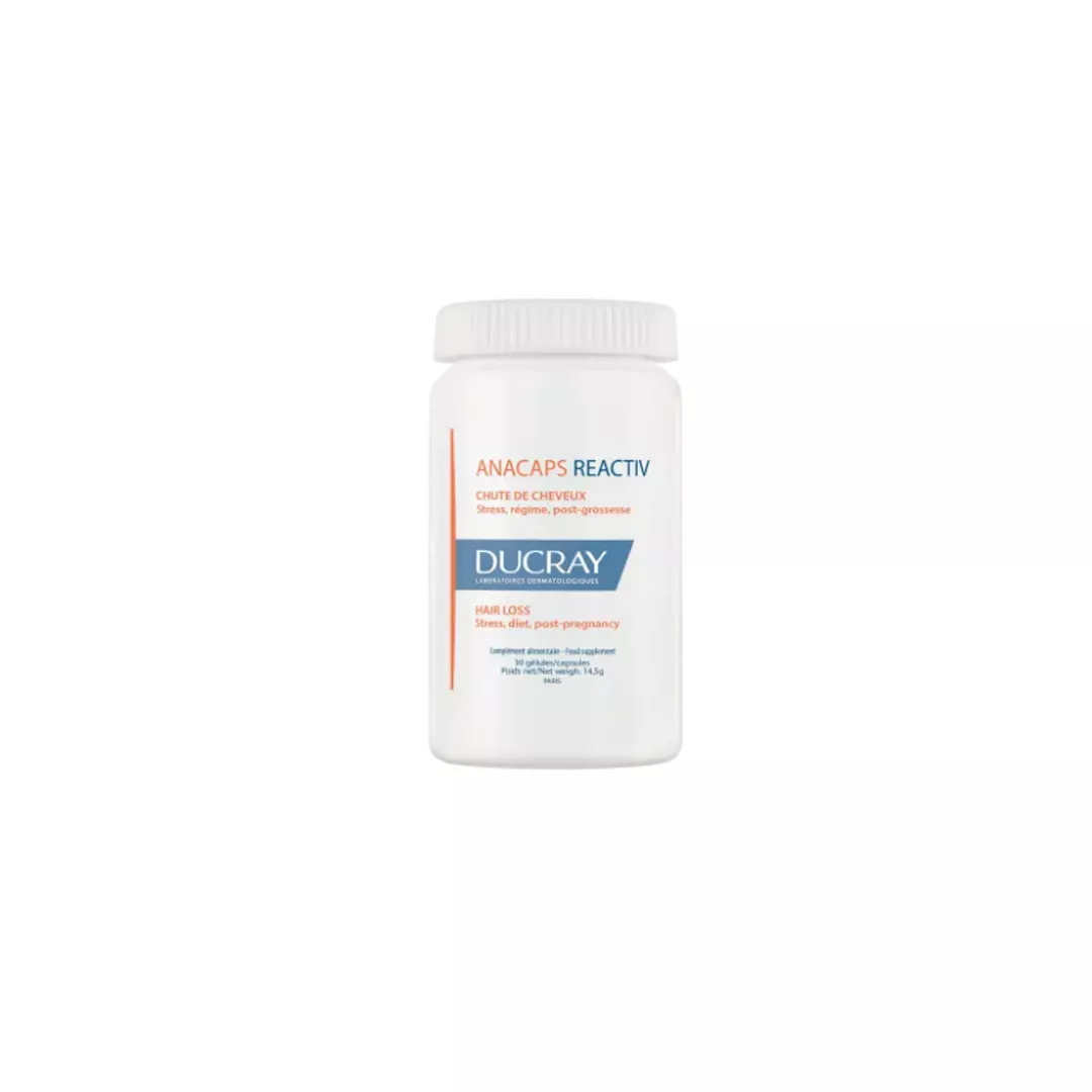 Supliment pentru par si unghii Anacaps Reactiv, 30 capsule, Ducray, [],farmaciabajan.ro