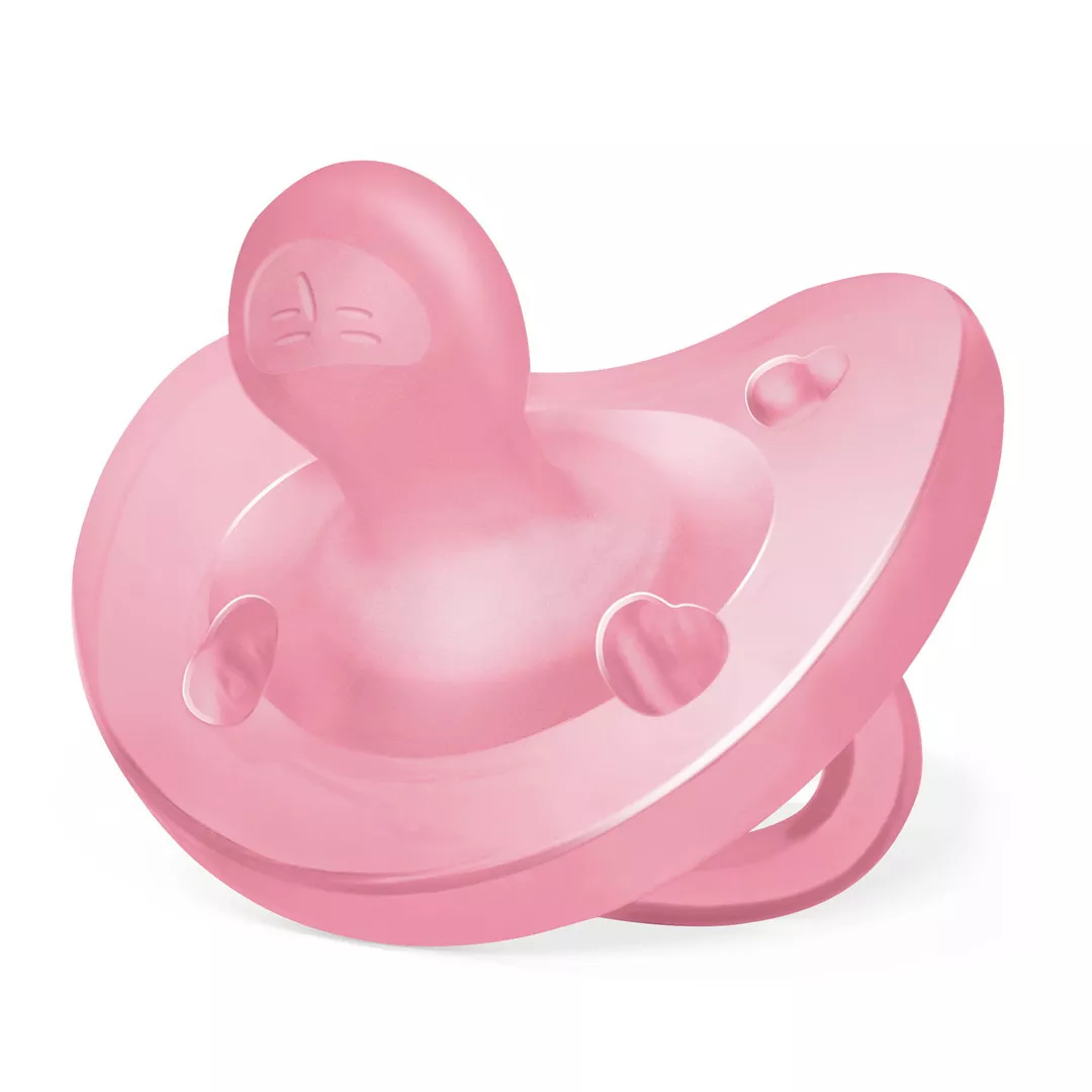 Suzeta anattomica PhysioSoft, marime S, roz, 6 - 16 luni, Chicco, [],farmaciabajan.ro