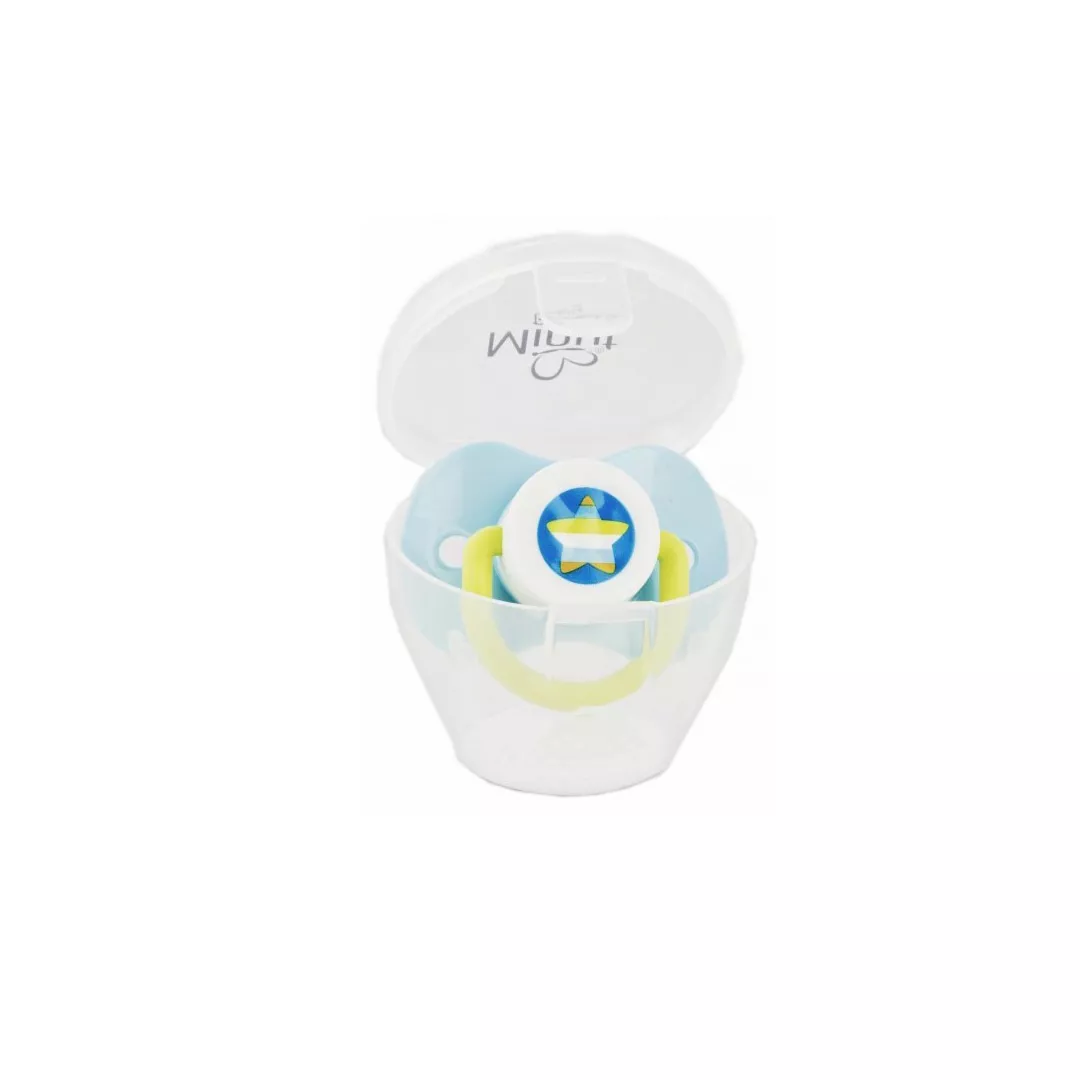 Suzeta Minut Baby 0+ si cutie pentru sterilizare, diverse culori, [],farmaciabajan.ro