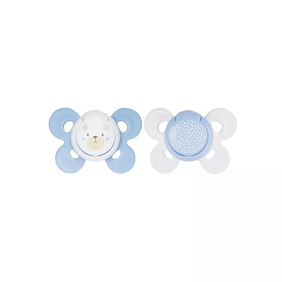 Suzeta silicon Physio Comfort, 0-6 luni, baieti, Chicco, [],farmaciabajan.ro