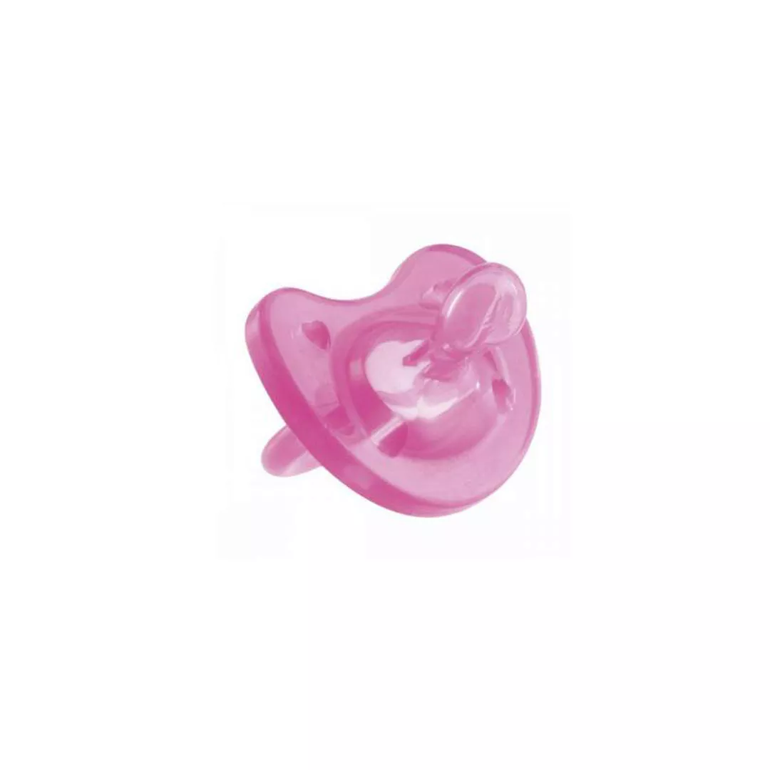 Suzeta din silicon roz monobloc forma ortodontica Physio, 0-6 luni, Chicco, [],farmaciabajan.ro