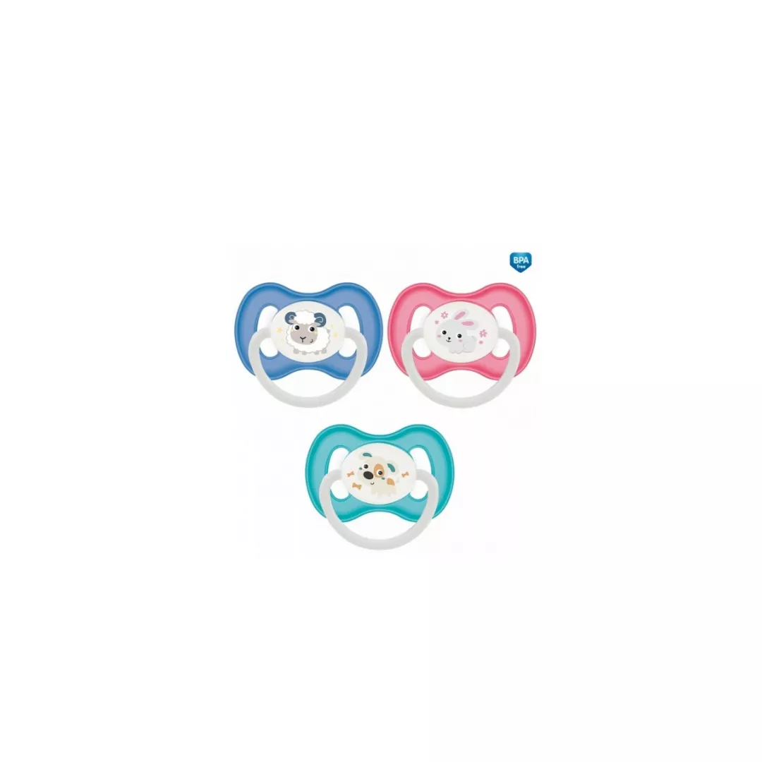 Suzeta din silicon simetrica Bunny&Company, 6-18 luni, 23/269, Canpol, [],farmaciabajan.ro