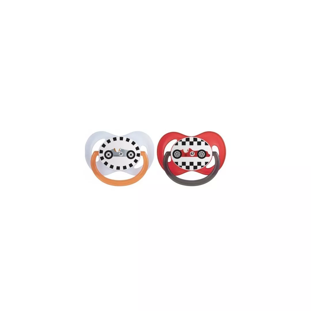 Suzeta din silicon simetrica "Racing", 0-6 luni, 22/571, Canpol, [],farmaciabajan.ro