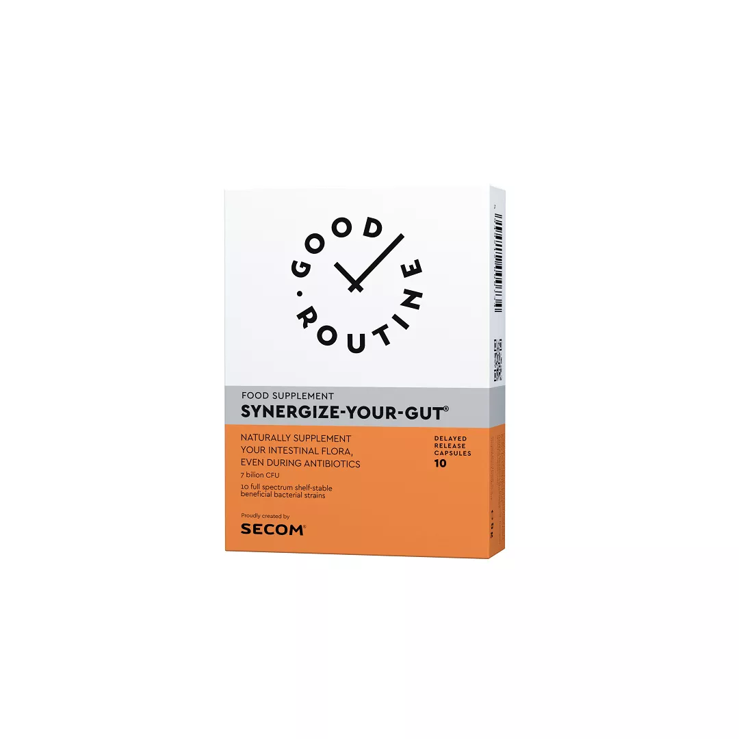 Synergize Your Gut Good Routine, 10 capsule vegetale, Secom, [],farmaciabajan.ro
